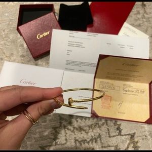 cartier juste un clou small sz 15 bracelet